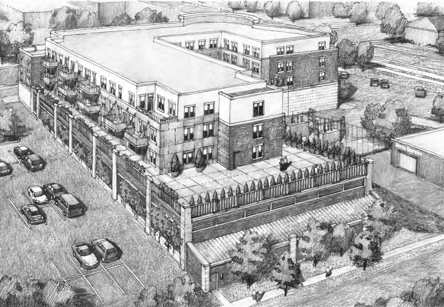 Proposed apartment complex blueprint