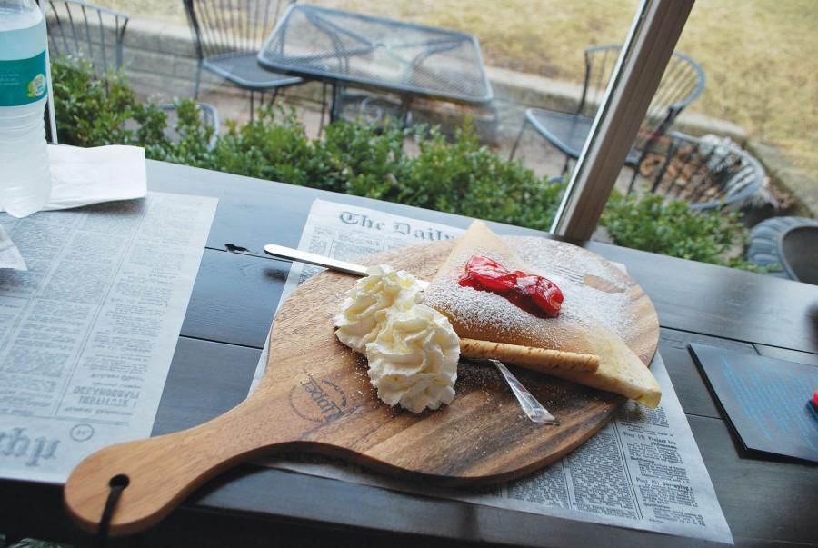 Strawberry Suzzette crepe (Melrose Buckler).