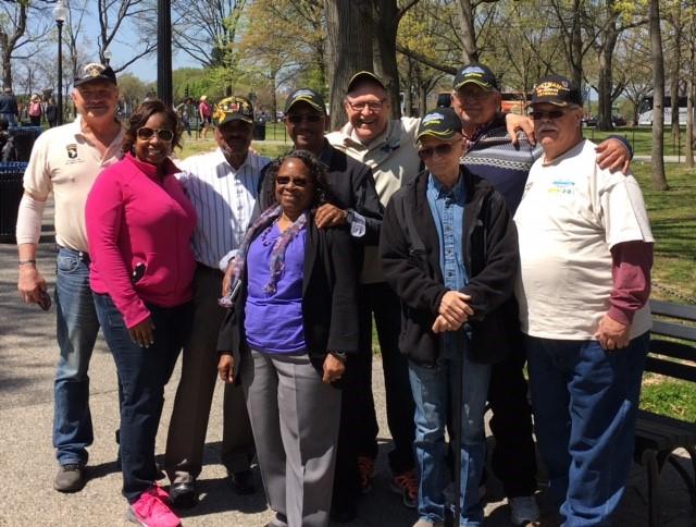 The veterans that spoke with American studies students. 