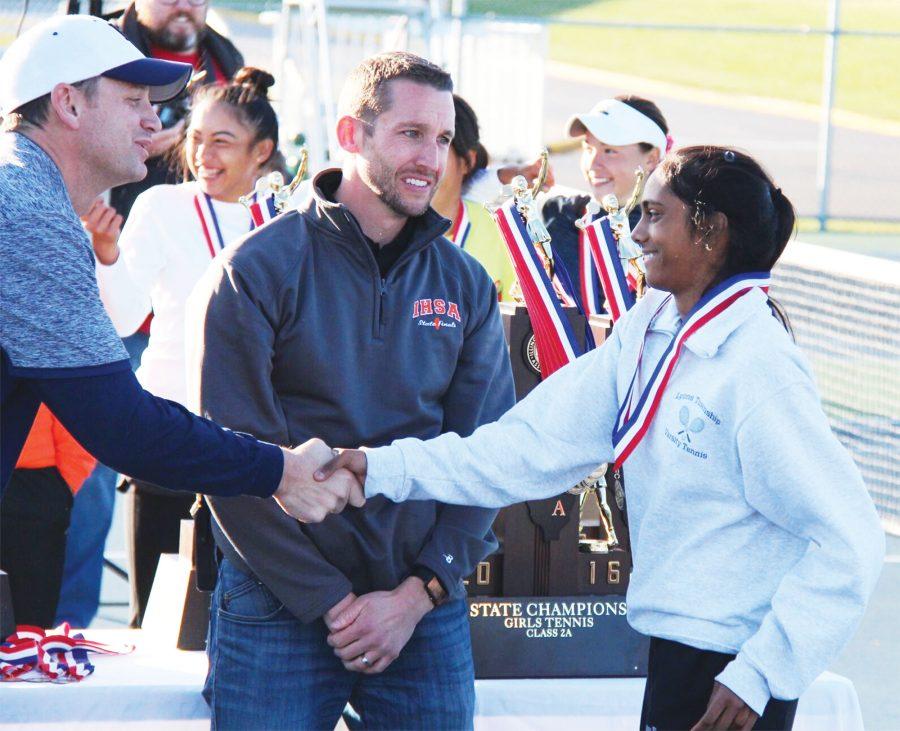 Sophomore wins state tennis title