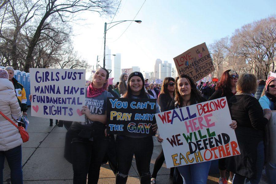 Photos taken by Greta Markey at the Chicago Womens March.