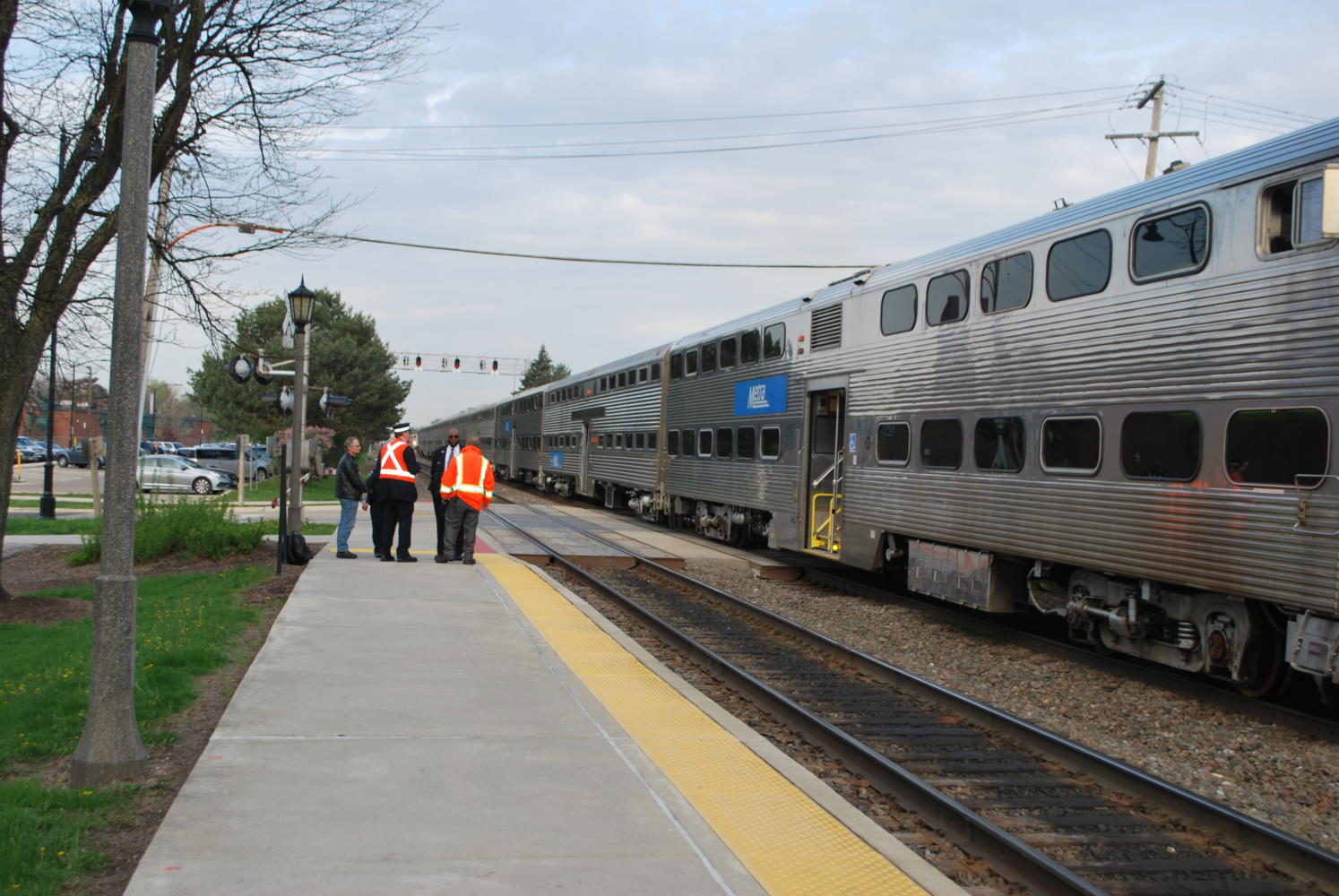 Woman struck by passenger train in La Grange