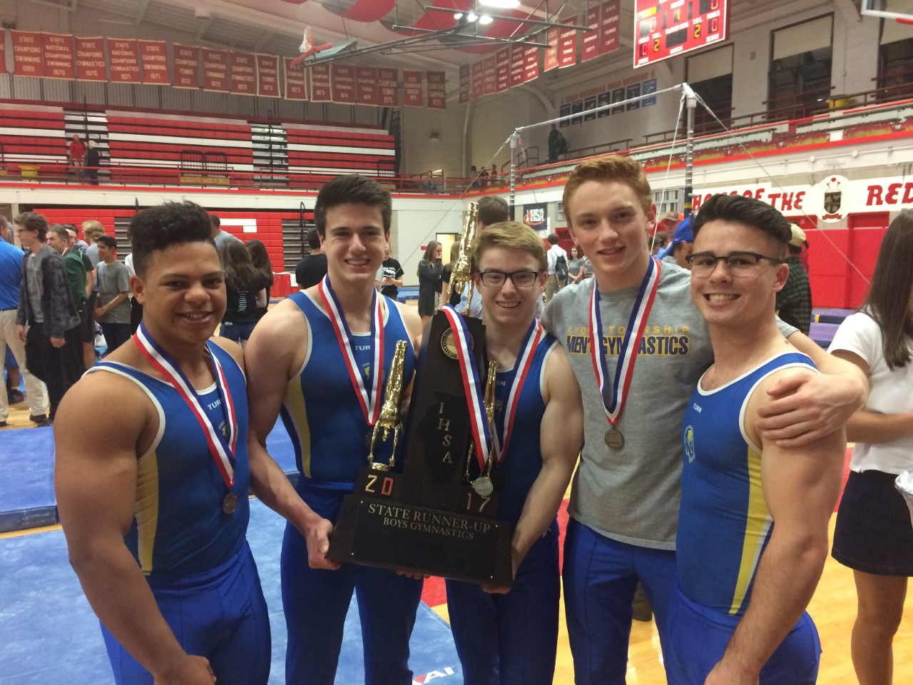 Boys gymnastics takes second in state