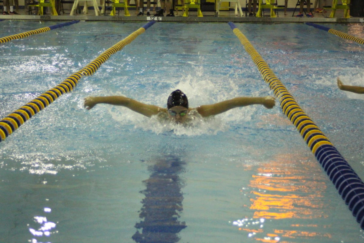 Girls’ swim and dive team’s climbs toward state
