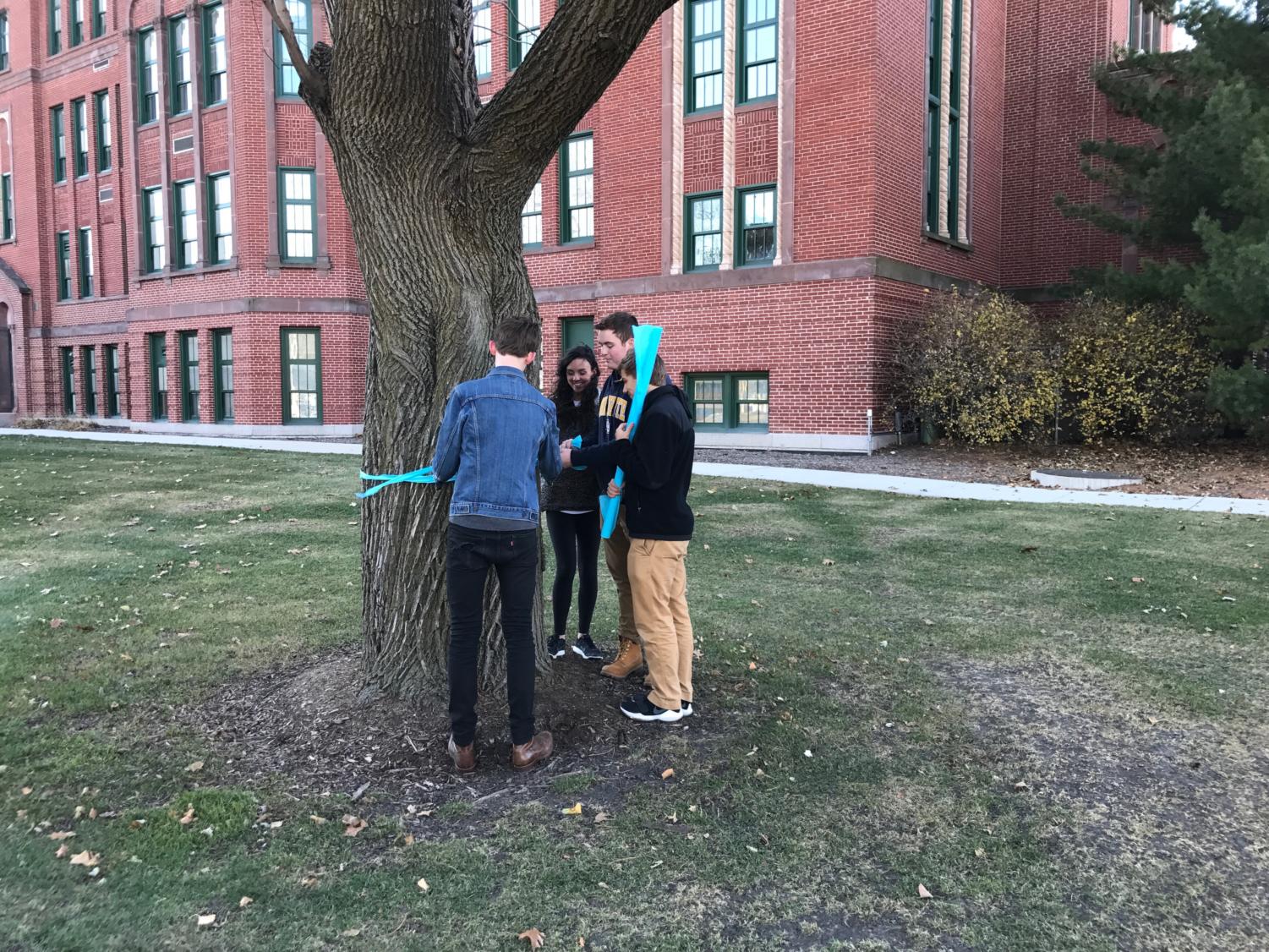 Durkin's friends (Mac Weber '18, Michael Cooley '18, Nick Burriesci