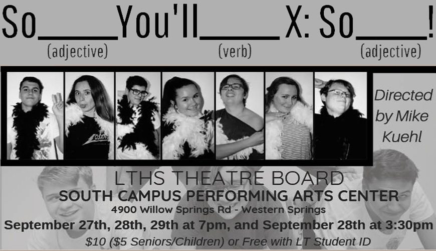 The advertisement from LTs website for the show (lths.net).