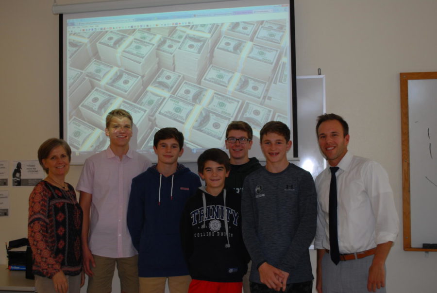 The clubs founding members pose with sponsors Ryan Gerenstein and Julie Bryar-Smith (Almase/LION).