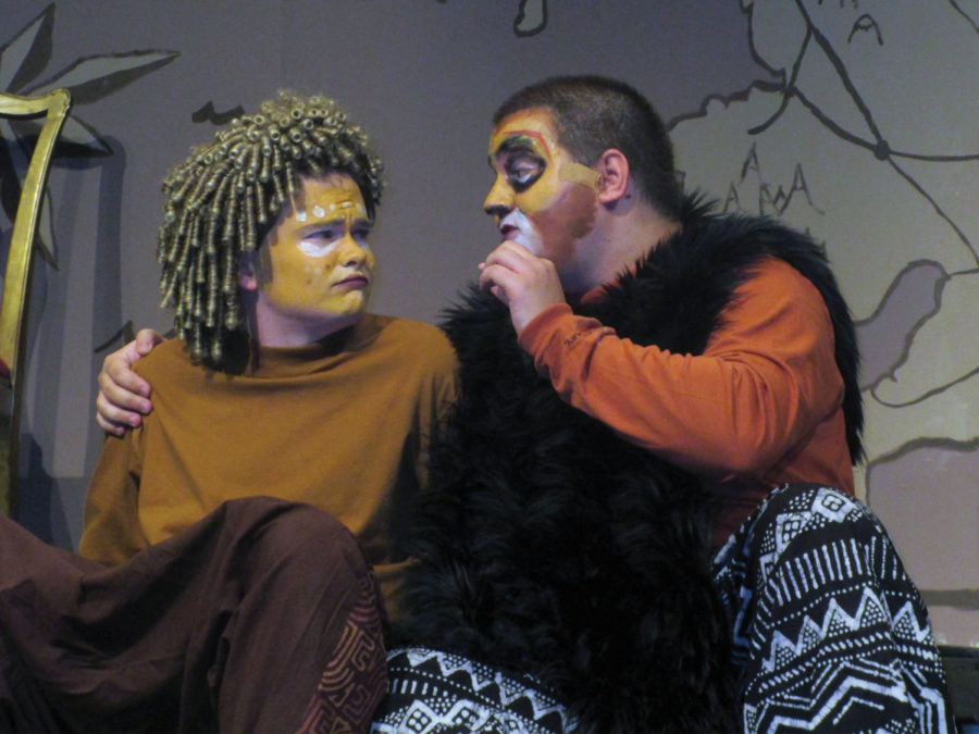 Brendan Loftus and Brian Marino perform a scene from the show. (Shearrill/LION)