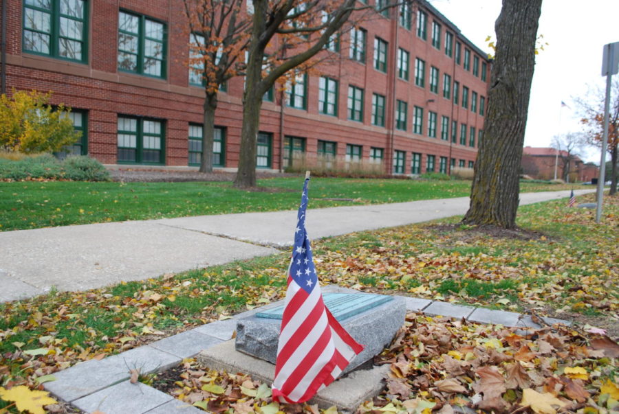 The memorial currently outside LT honoring LT students service. (Gremer/LION)