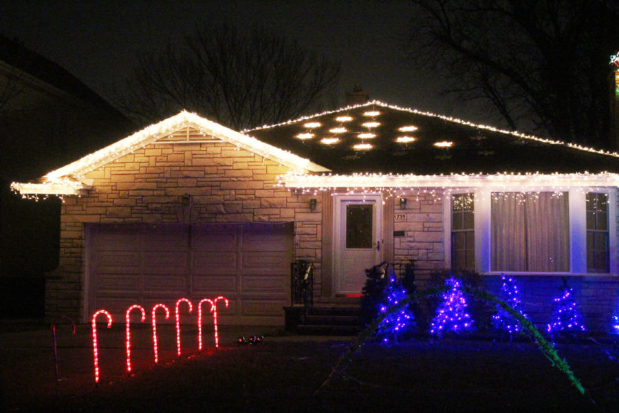 LT teacher displays light show in yard