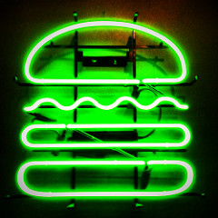The national food chains logo as a neon sign (Tyrus Emory from Flikr).