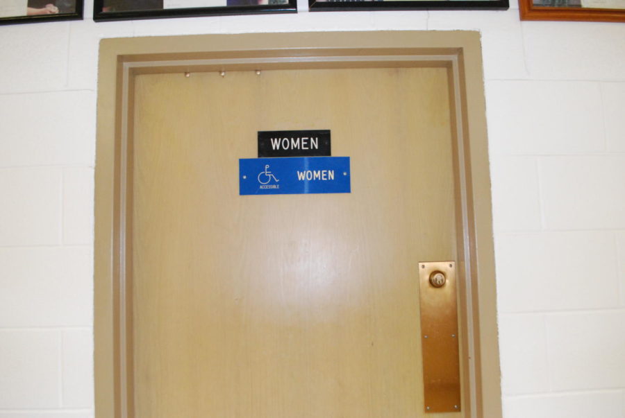 The door to the bathroom where the incident took place (Makovic/LION).