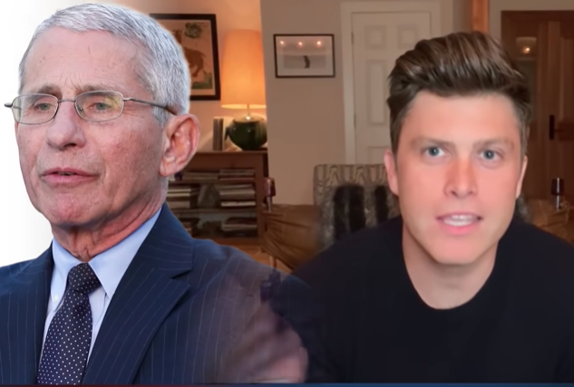 Colin Jost tells a joke about Dr. Anthony Fauci.