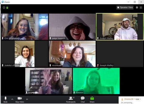 Menagerie staff working together over zoom (courtesy of Menagerie).
