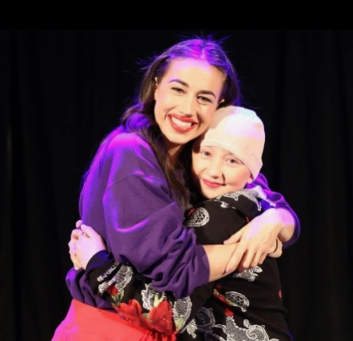 Kylie Conklin with Colleen Ballinger at her live show in 2018. (photo courtesy of Conklin) 