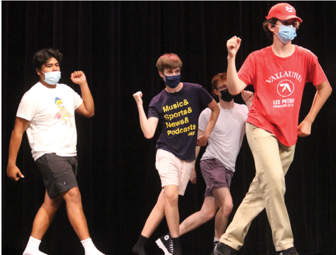 Students rehearse dance for Mr. LT show (Lestina/LION). 