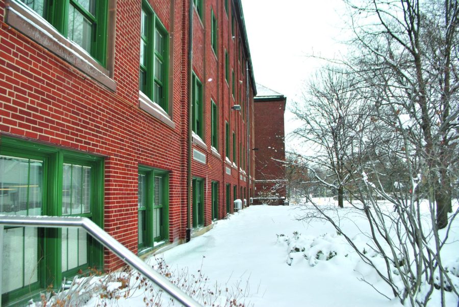 Snow remains the day after Feb. 2 at NC (Gee/LION).