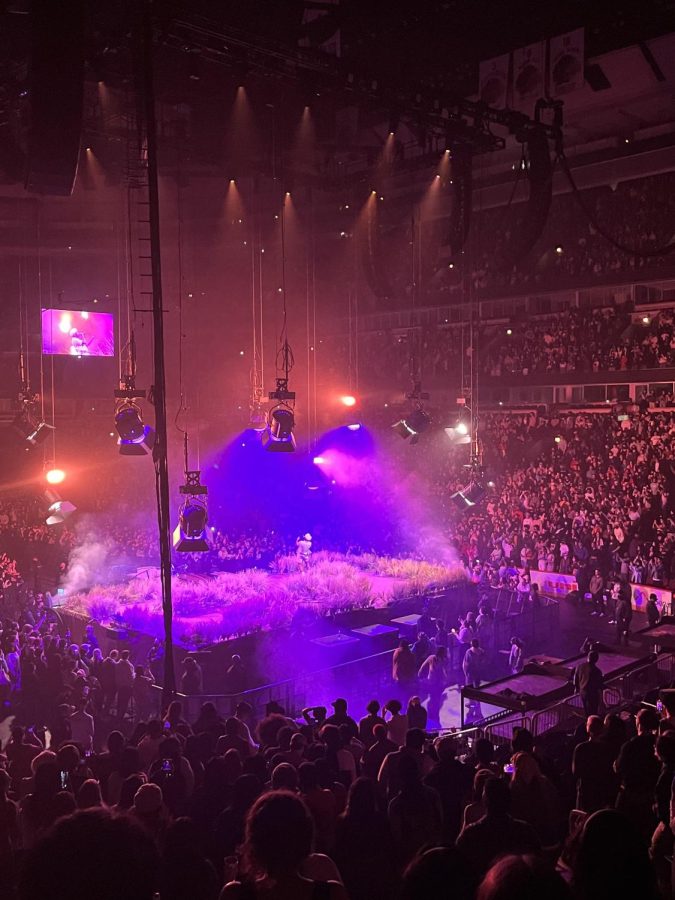 Tyler, the Creator performing at the United Center in Chicago, IL on Feb. 22, 2022 (Anderson/LION).