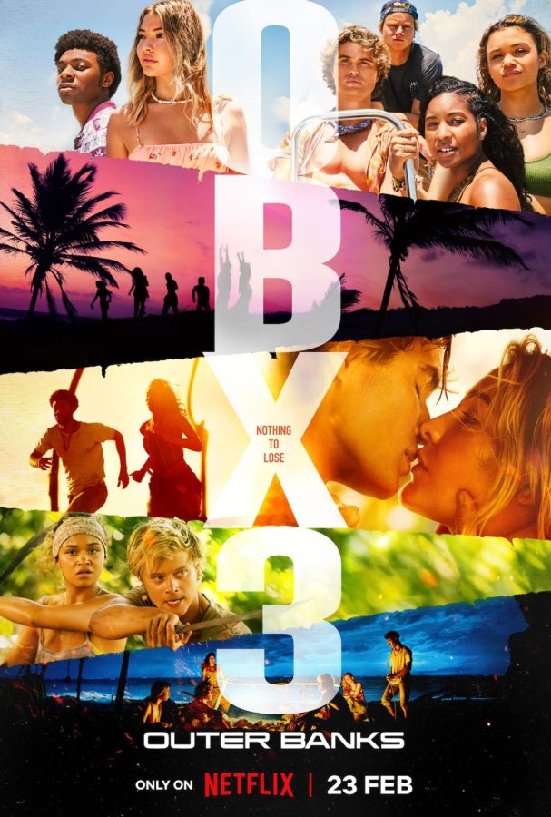 Promotional+poster+for+season+3+of+Outer+Banks+%28photo+courtesy+of+Netflix%29.