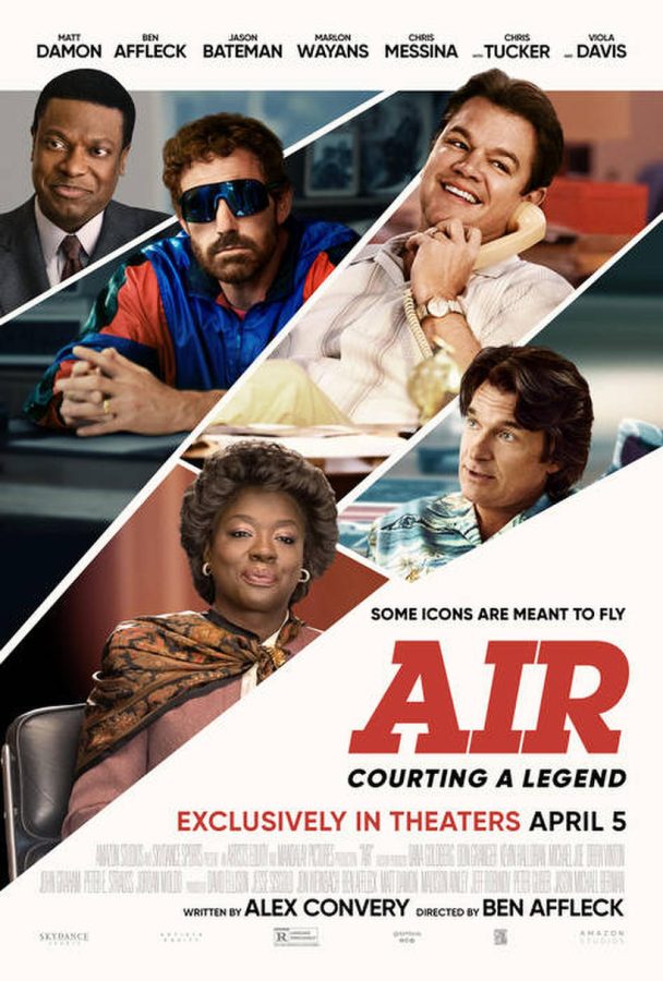 Poster+for+Air%2C+movie+debuted+April+2023+%28photo+courtesy+of+Fandango%29.+