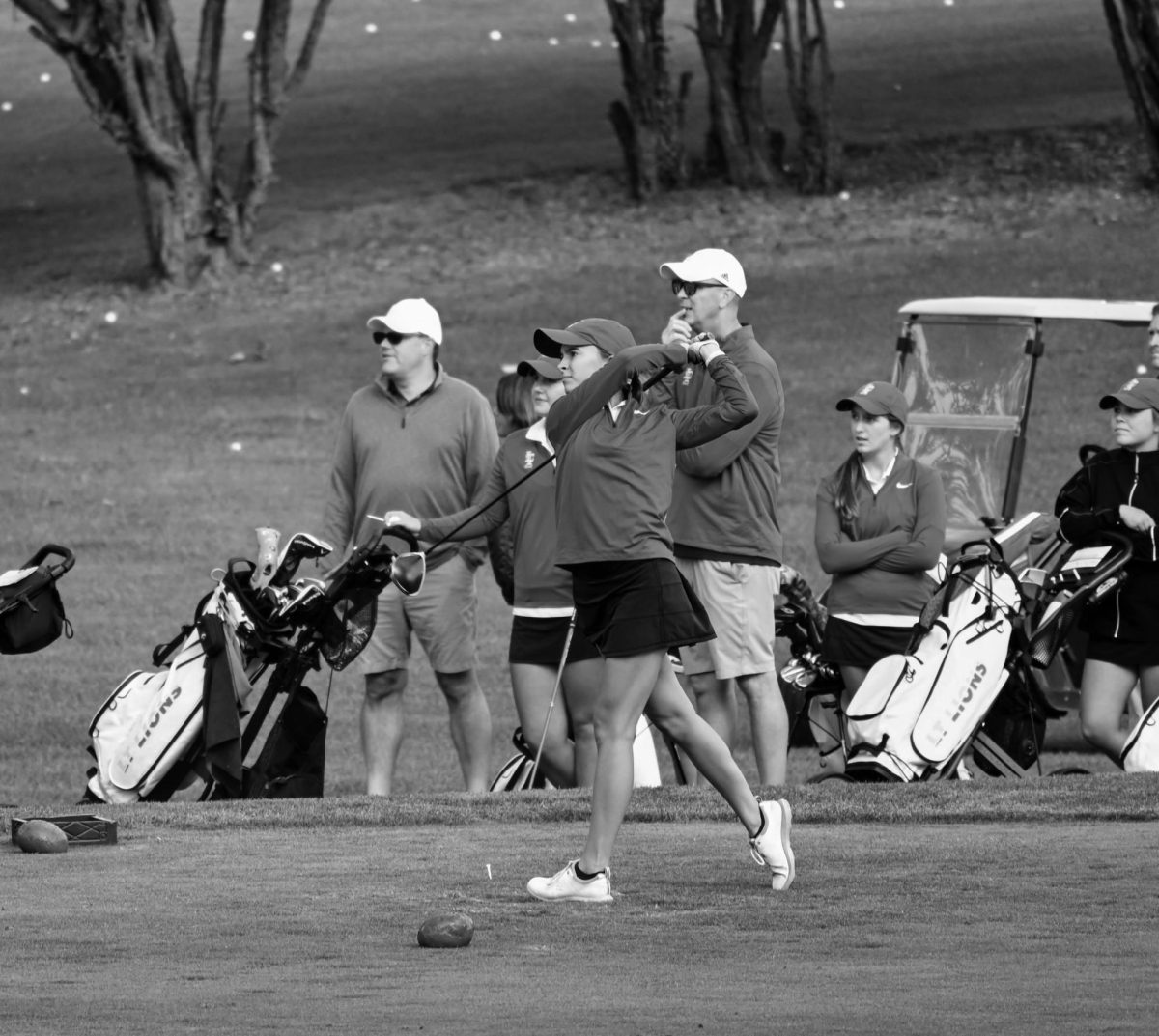 Addison Watanabe 24 competes in match against Nazereth at Flag Creek on Sept. 14  (Klos/LION). 