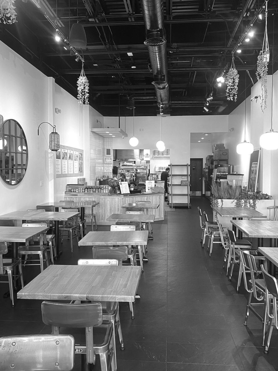 Interior+design%2C+layout%2C+and+seating+in+Lotus+Banh+Mi+%28Ludden%2FLION%29.