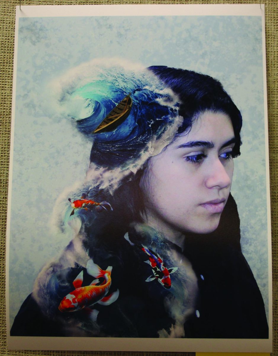 Prizewinning digital self-portrait photo art by Isabella Medina '26