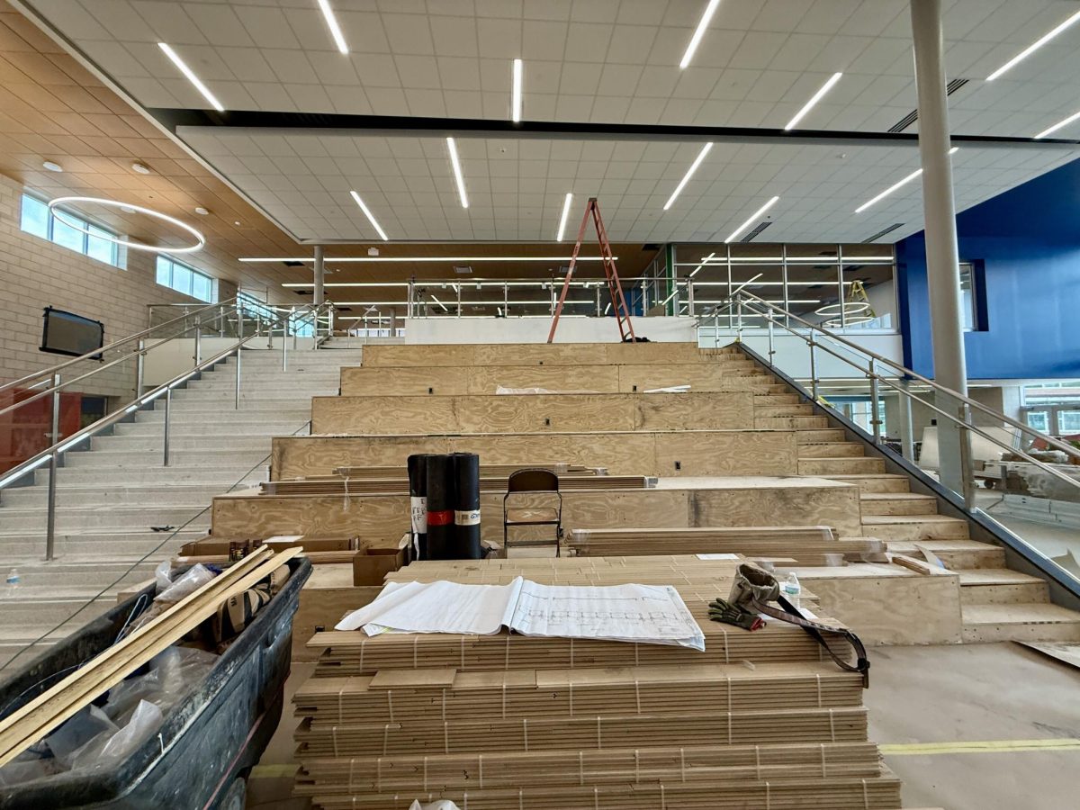 SC Cafeteria in a stage of construction to improve the space for students (photo courtesy of Gardner).