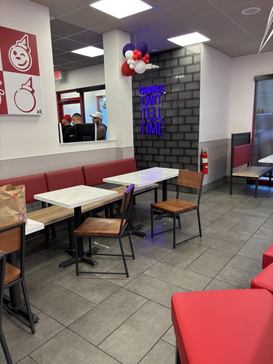 Interior of Jack in the Box (Watanabe/LION).
