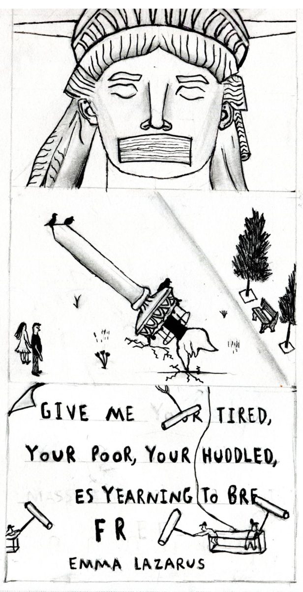 "Liberty in Pieces" Illustration by Will Bridges