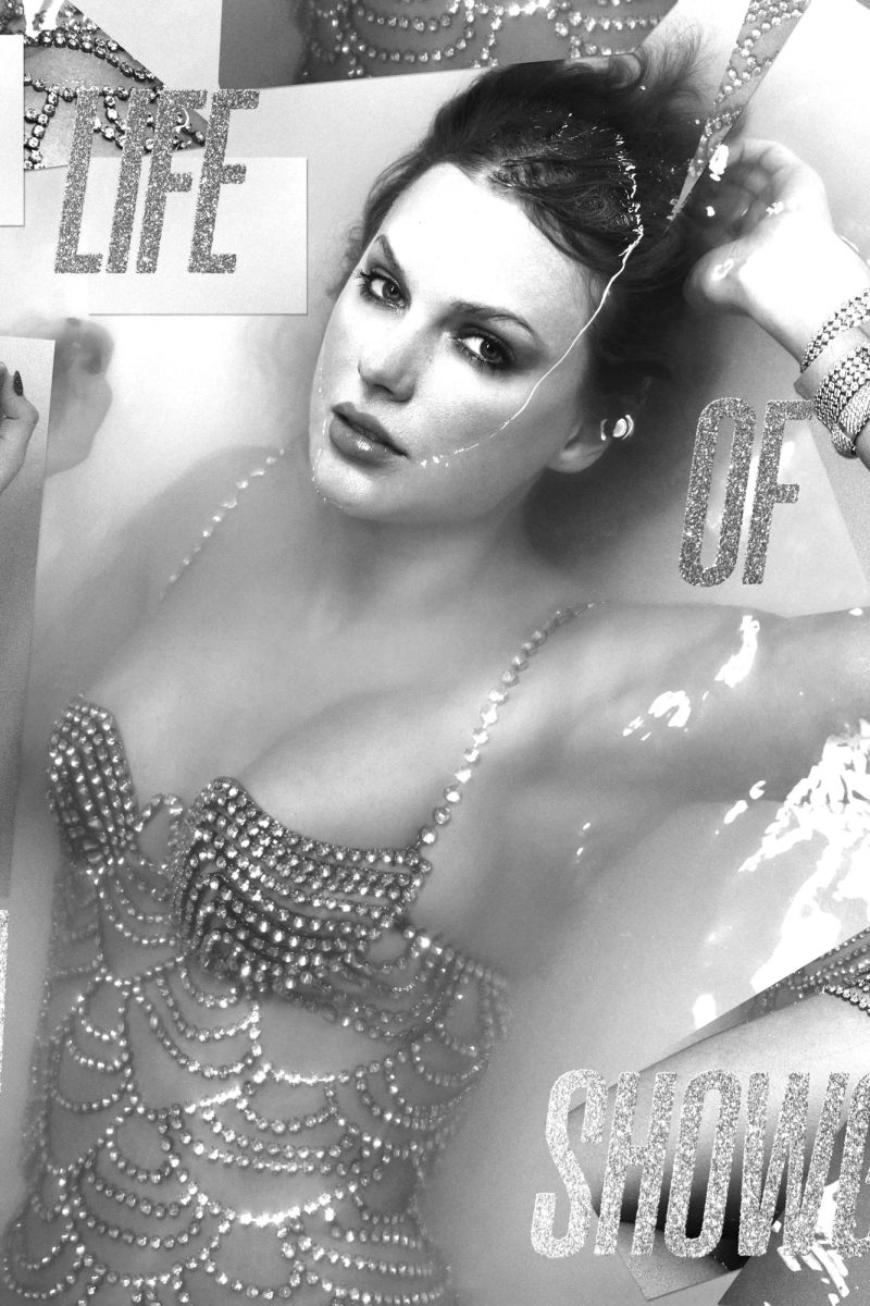 Taylor Swift's "Life of a Showgirl" cover art.
