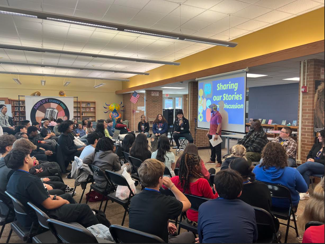 Students gather in SC Library for speech at Amplify on Nov. 14 (photo courtesy of Jennifer Rowe).