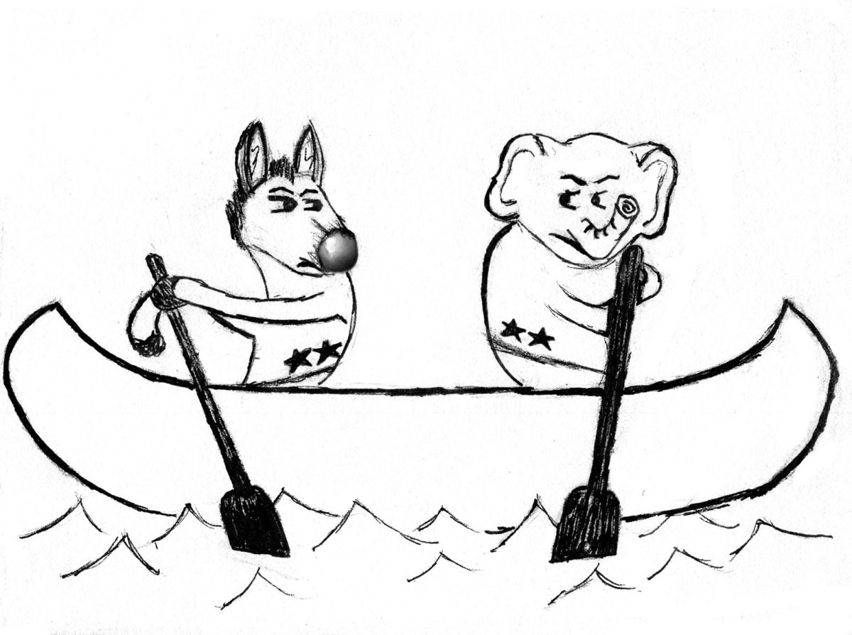 "Rowing frenemies" Illustration by Will Bridges