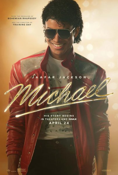 This is the movie poster for the 'Michael' movie. 